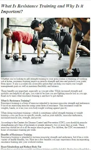 How to Do Resistance Training