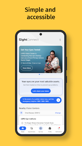 Android application SightConnect screenshort