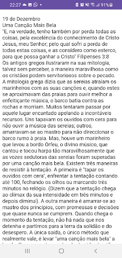 Android application Meditações Devocional Matinal screenshort