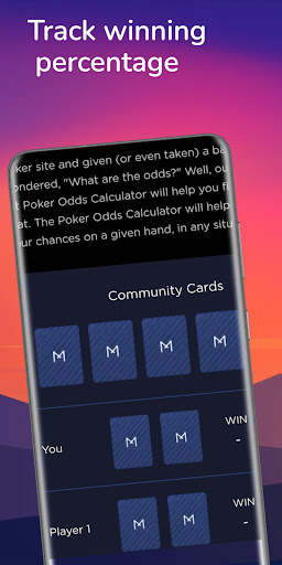 GetMega Poker Odds Calculator