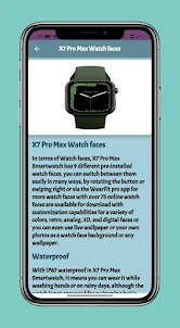 Fitpro x7 Smart Watch Guide