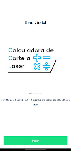 Android application Corte a Laser - Calculadora screenshort