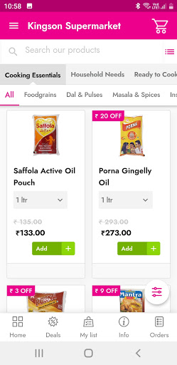 Kingson.in - Online Grocery Screen 3