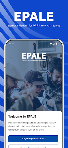 Android application EPALE Adult Learning in Europe screenshort