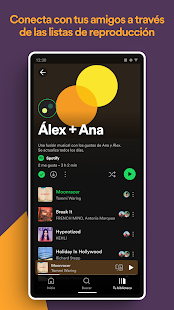 Spotify: schermata di musica e podcast