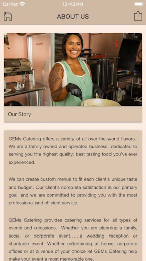 GEMs Catering & Healthy GEMs Screen 2
