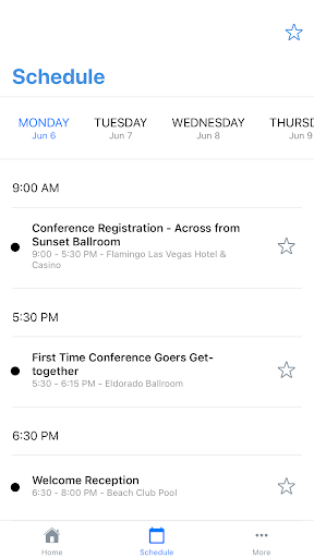 Android application NCBC Conference App screenshort