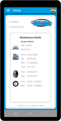 Android application Car Maintenance Pro screenshort