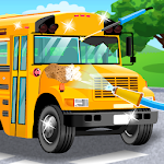 Cover Image of ダウンロード School Bus Car Wash  APK