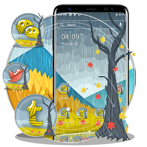 Autumn Rainy Theme Launcher logo