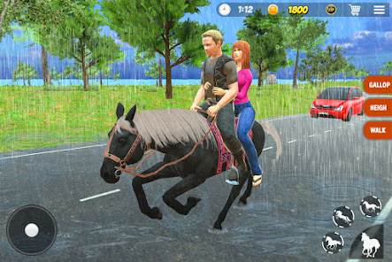 Offroad Horse Taxi Driver Sim screenshots 1