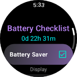 Battery Saver Checklist