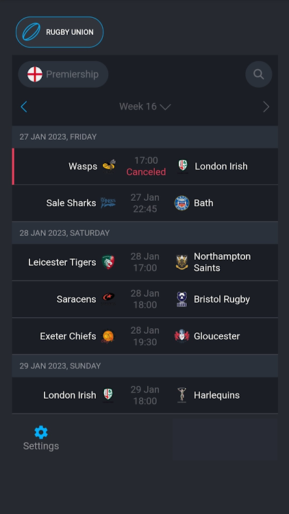 English rugby league livescore - 1 - (Android)