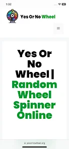 Yes or No Wheel Spinner