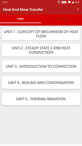 Android application Heat And Mass Transfer screenshort