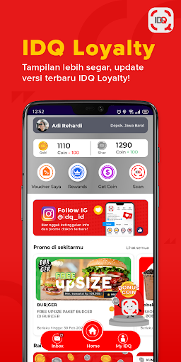 Android application IDQ Loyalty screenshort