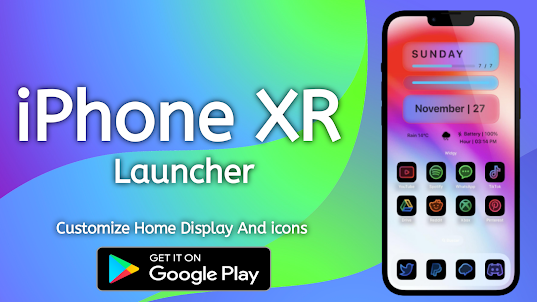iPhone XR Launcher and Theme