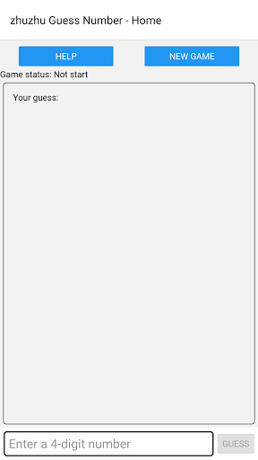 Android application zhuzhu Guess Number screenshort
