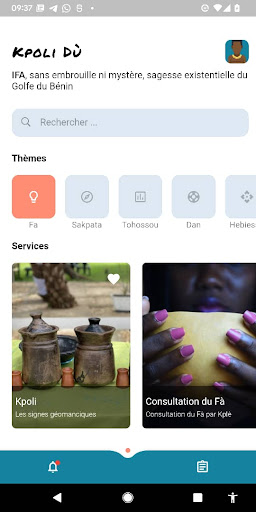 Android application Fã Kponli screenshort