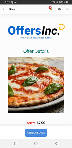 OffersInc Screen 2
