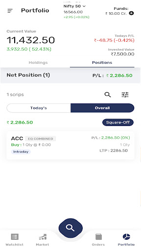 Mansukh Stock Trader Screen 3