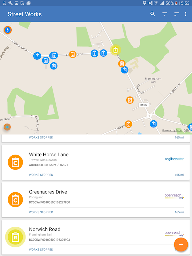 Street Works Street Manager Screen 2