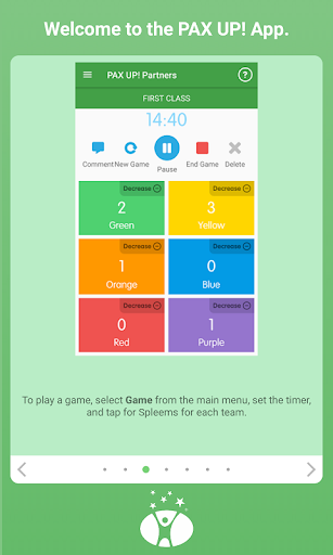 Android application PAX UP! Partners screenshort