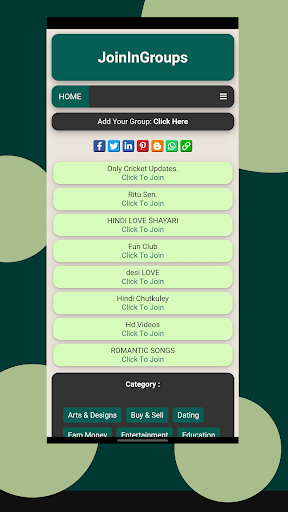 Android application whats up groups screenshort
