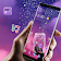 Violet Galaxy Glitter Bottle Theme icon