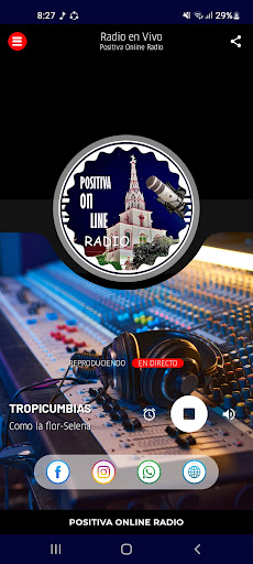 Android application Positiva Online Radio screenshort