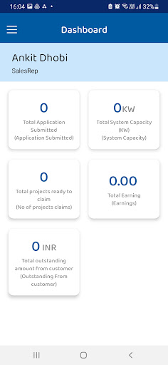 Frelit Energy Solar CRM Screen 2