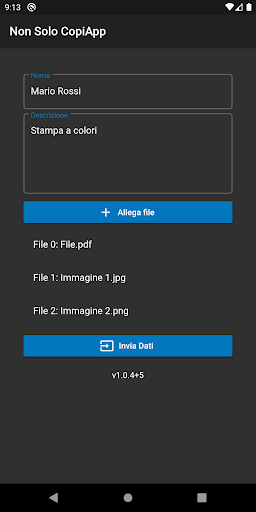 NonSoloCopiApp Screen 2