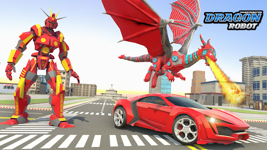 Flying Dragon Robot Car Games .9 Screenshots 11