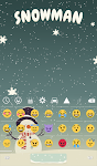 screenshot of Snowman Keyboard & Wallpaper