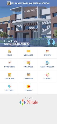 SRV Matric Hr Sec School Screen 2