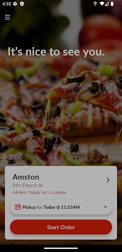Android application Georgia's Restaurant & Pizza screenshort