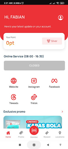 OneMed Membership Screen 2