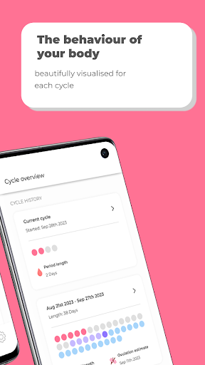 Screenshot of Shekan | Period & cycle diary