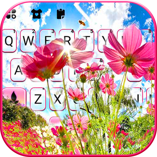 Sunny Flowers Keyboard Backgro logo