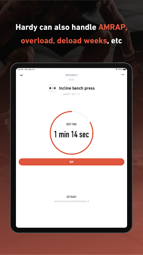 Screenshot of Hardy: smart workout routines