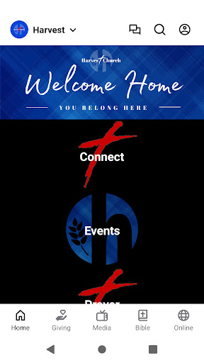 Android application Harvest Family Church screenshort