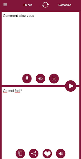 Android application French - Romanian Translator screenshort