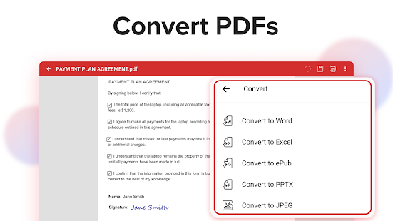 MobiPDF: PDF Editor & Scanner Ekran görüntüsü