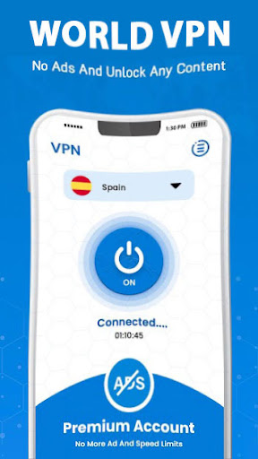 Android application World VPN screenshort