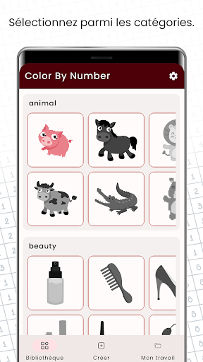 Aperçu de l'application