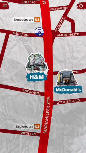 Android application Audio Shopping Tour screenshort
