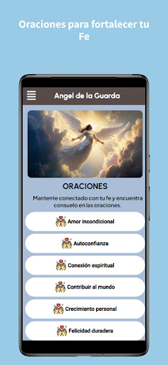 Android application Ángel de la Guarda Oraciones screenshort