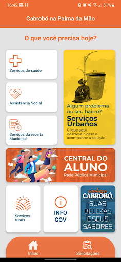 Android application Gestão Cabrobó na Palma da Mão screenshort