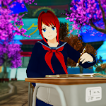 Cover Image of Télécharger Anime High School Life Days Yandere Girl Simulator 1.3 APK