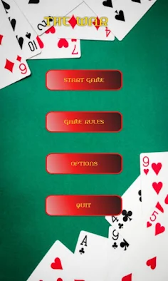 the WAR card game - Screenshot 2